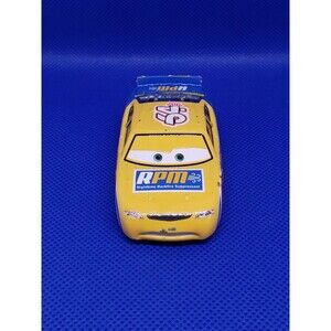 Disney/ Pixar/Diecast Mattel/RPM #64 Yellow Blue Race Cars Backfire Suppressant